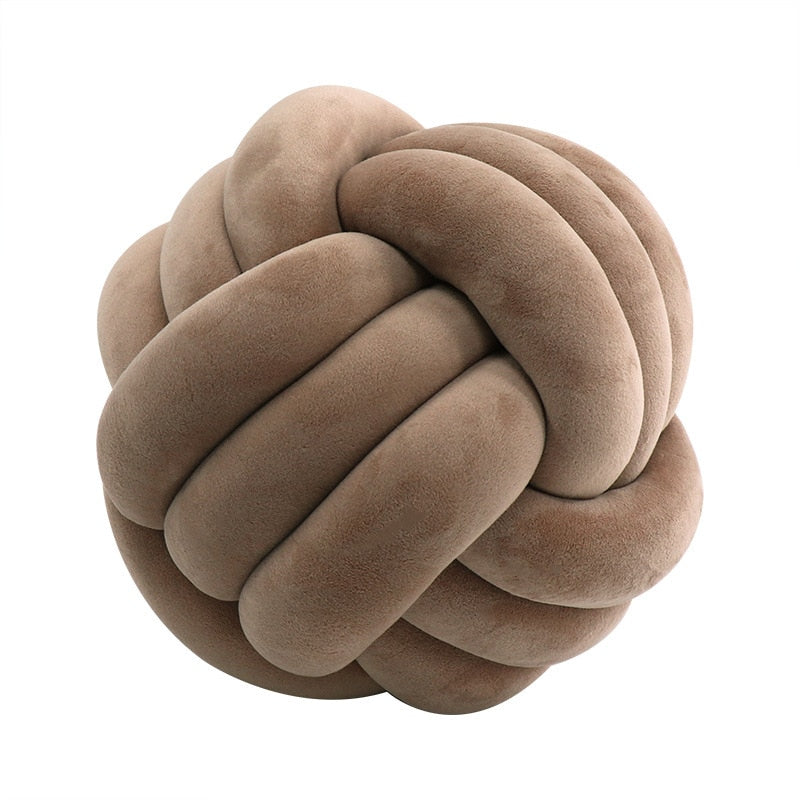 tight-knit knot cushion