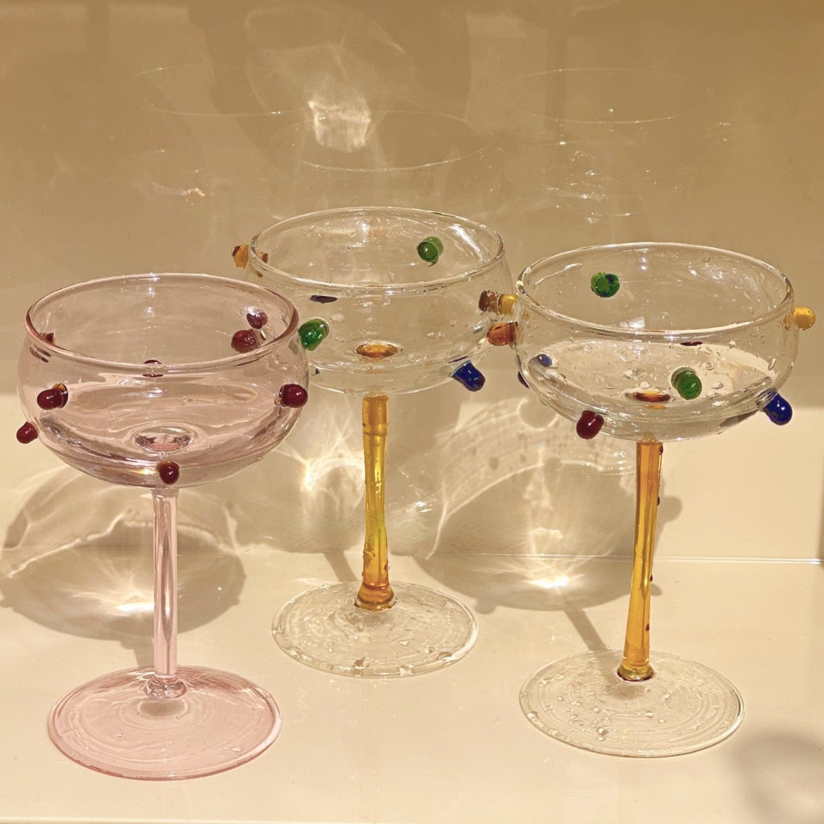 bijou cocktail glasses + carafe