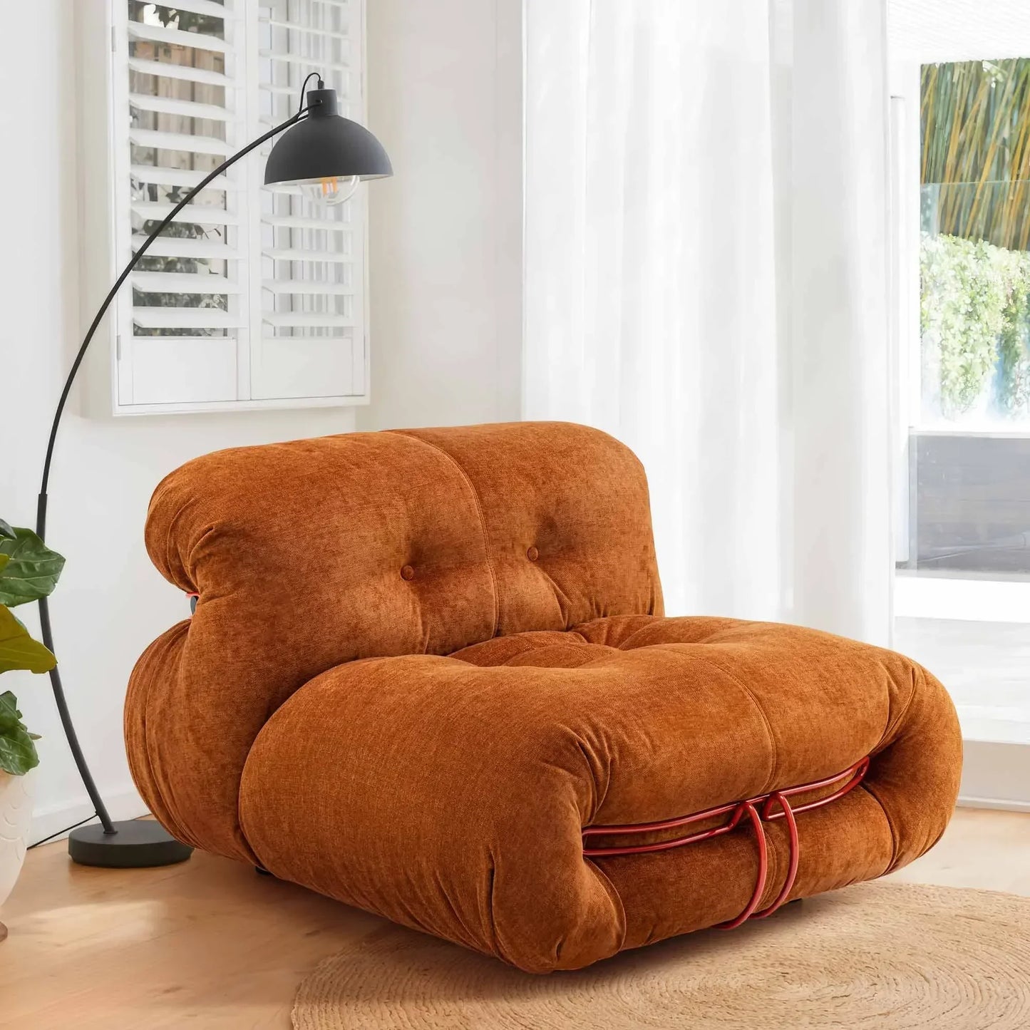 Hippo-Shaped Cashmere Sofa Set