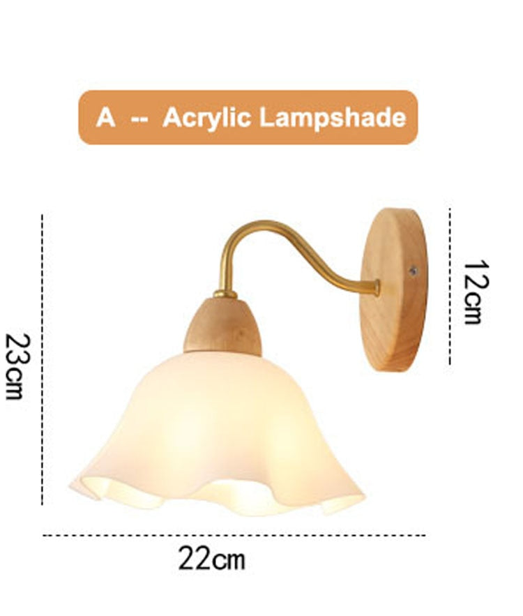 Retro Wooden Sconce Wall Lamp