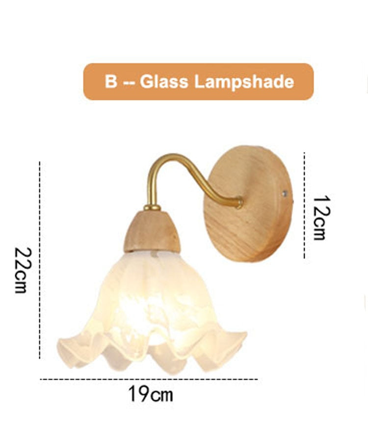 Retro Wooden Sconce Wall Lamp