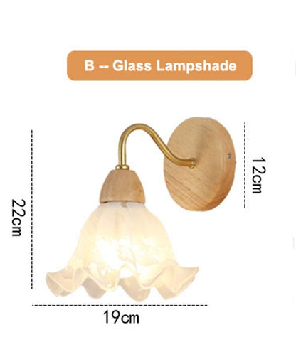 Retro Wooden Sconce Wall Lamp