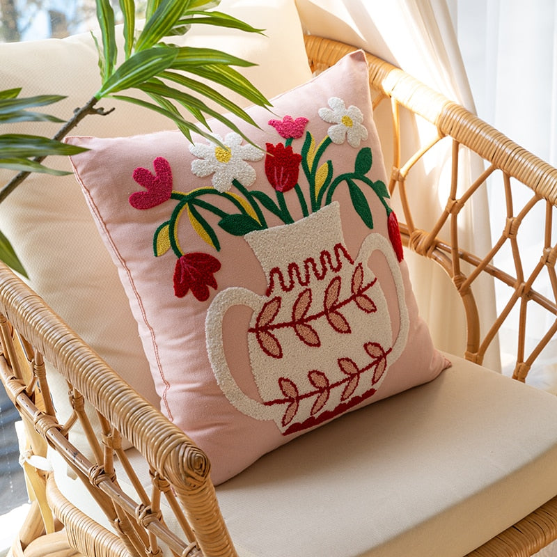 market flower cushion