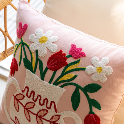 market flower cushion