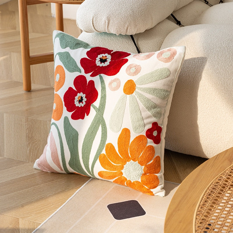 market flower cushion