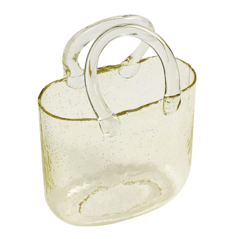 Clear Tote Bag Decorative Vase