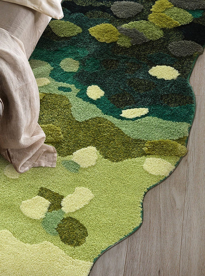 tufted mossy rug