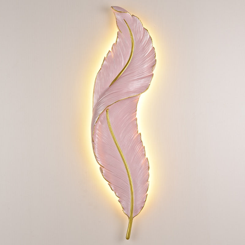 Angelle Feather Shape Wall Lighting