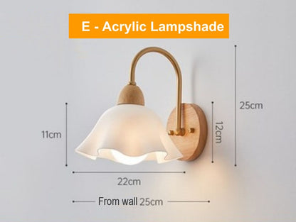 Retro Wooden Sconce Wall Lamp