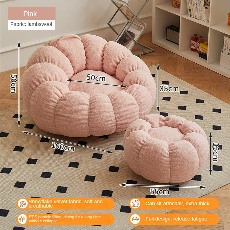 flower cloud bean bag