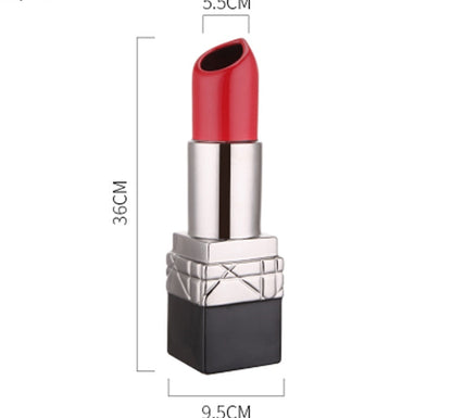 Ruby Charm Lipstick Shaped Decorative Vase