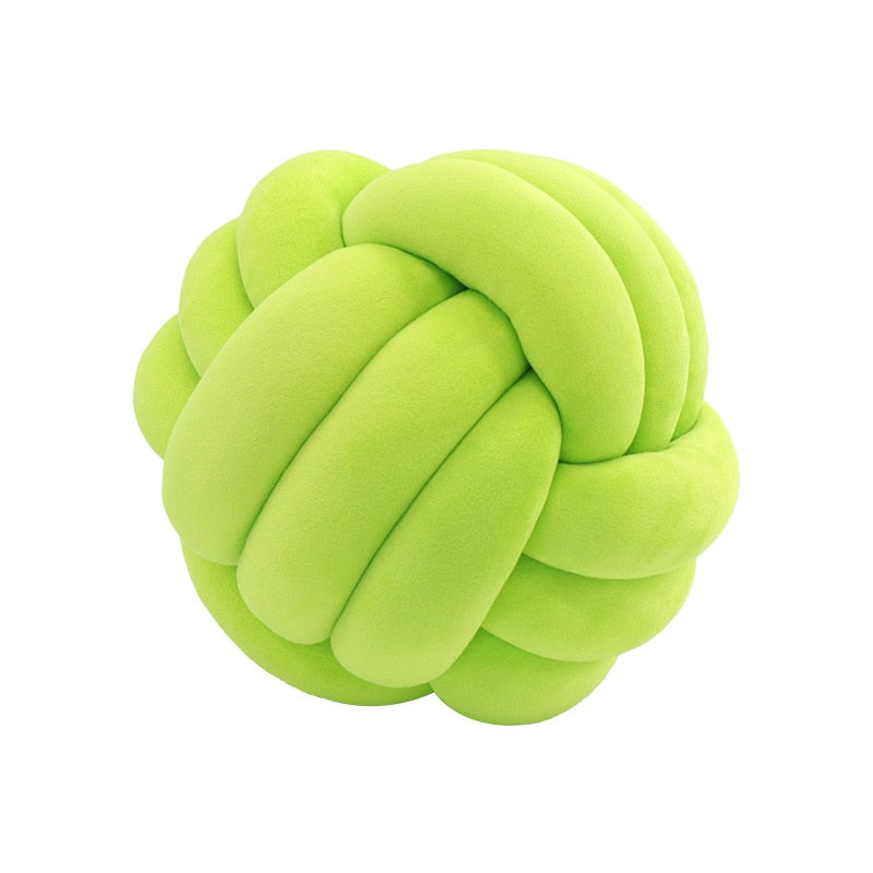 tight-knit knot cushion