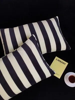 stripe delight vintage cushion cover