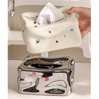 dazzle + bejewelled tissue box