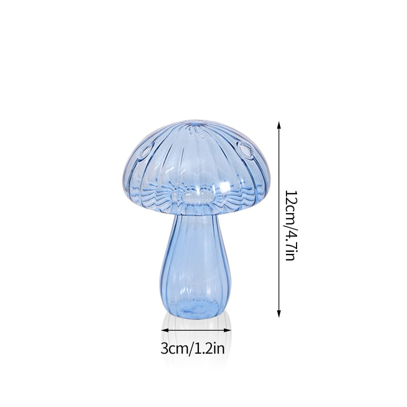 glass toadstool vase