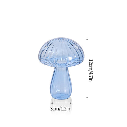 glass toadstool vase