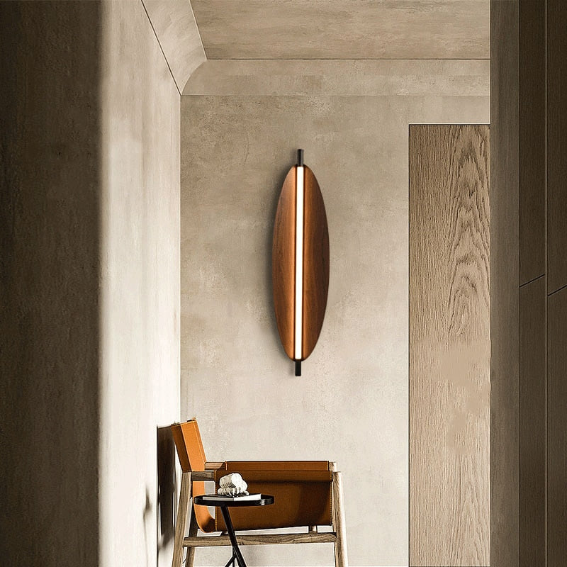 Japandi Long Strip LED Sconce Light
