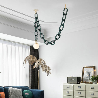 chainlink pendant light