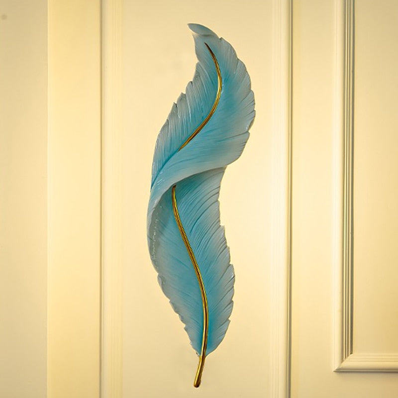 Angelle Feather Shape Wall Lighting