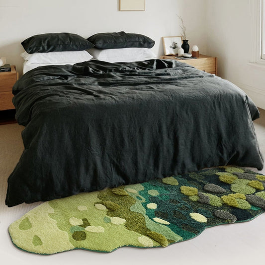 tufted mossy rug