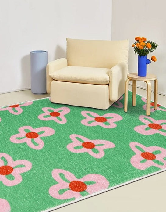 toasted seventies flower rug