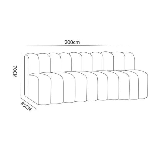 Minimalista Recliner Sofa Bed, Nordic Lambswool and Wooden Frame