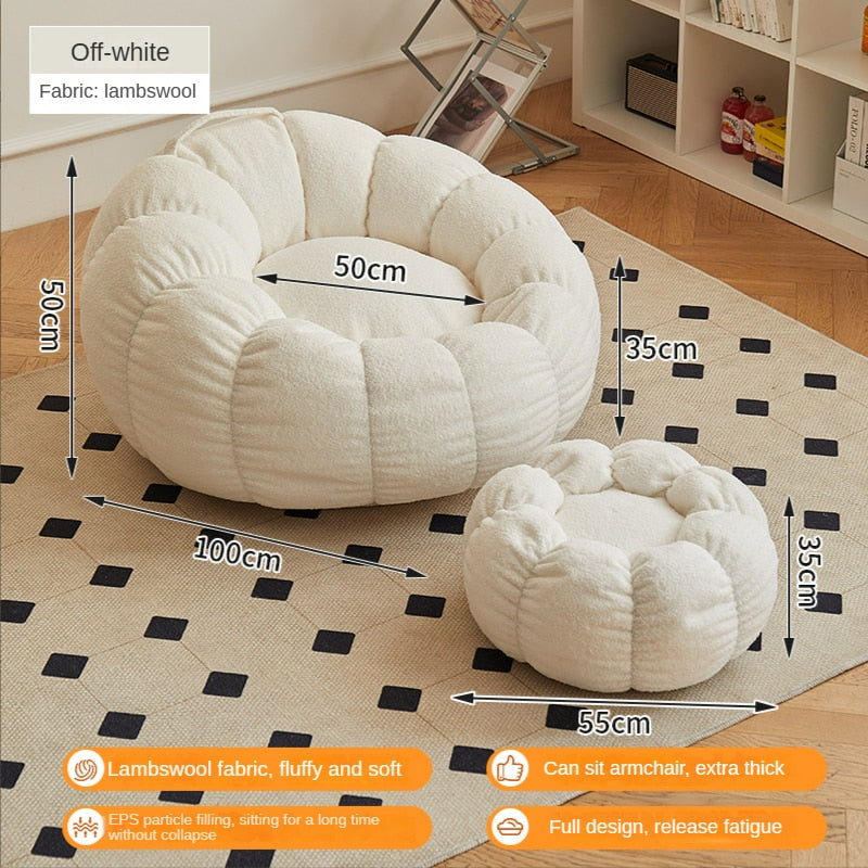 flower cloud bean bag