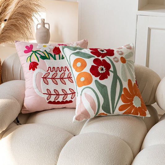 market flower cushion