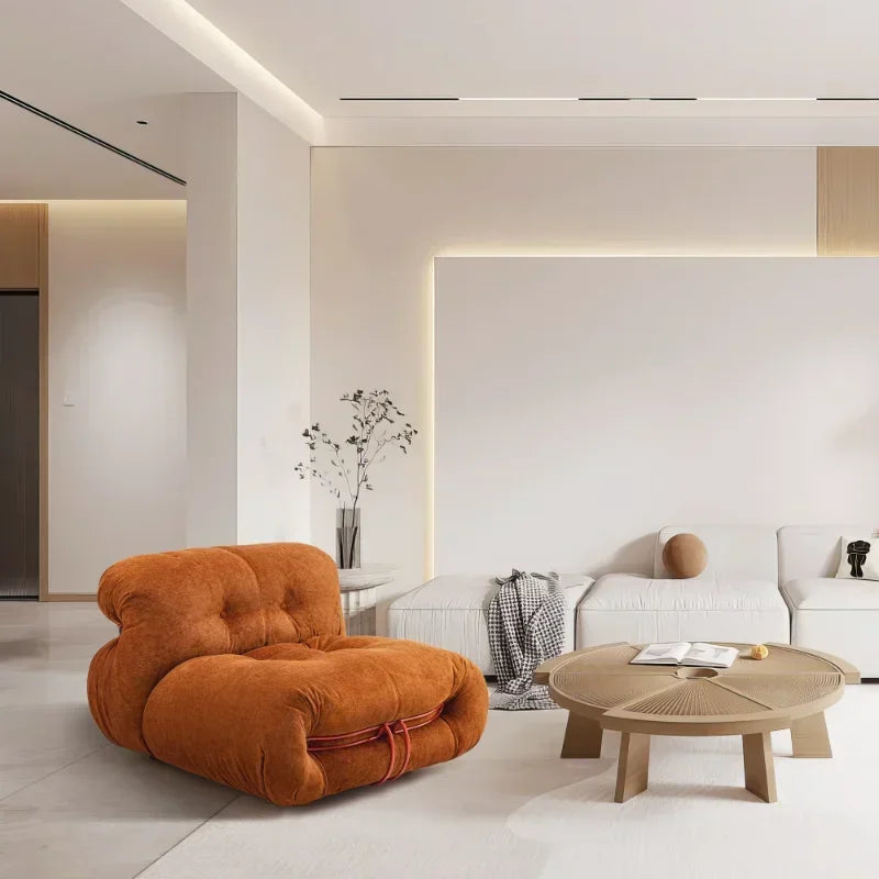 Hippo-Shaped Cashmere Sofa Set