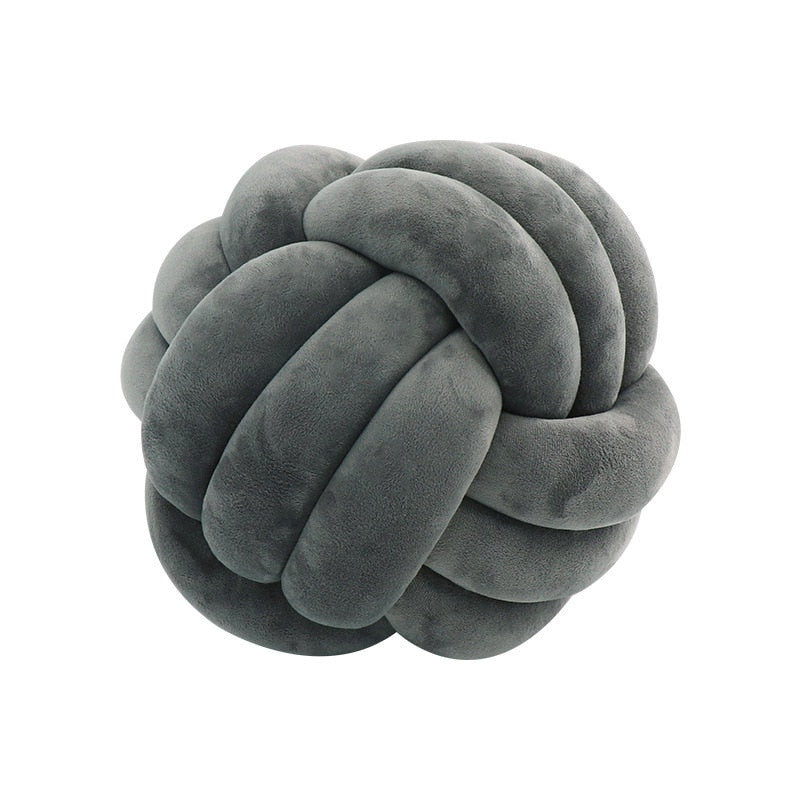 tight-knit knot cushion