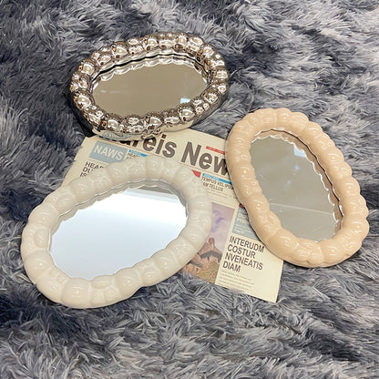 ceramic curve mirror + brush holder