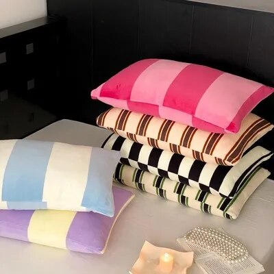 stripe delight vintage cushion cover