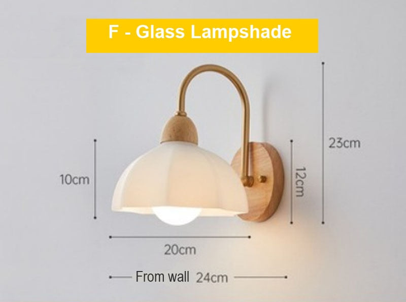 Retro Wooden Sconce Wall Lamp