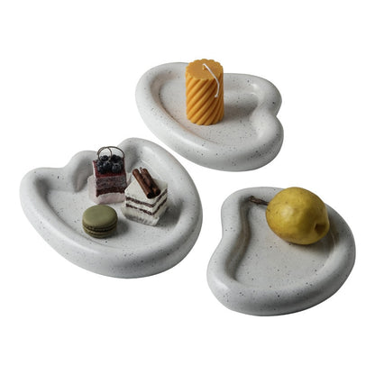 Rimi Irregular Ceramic Dessert Plates