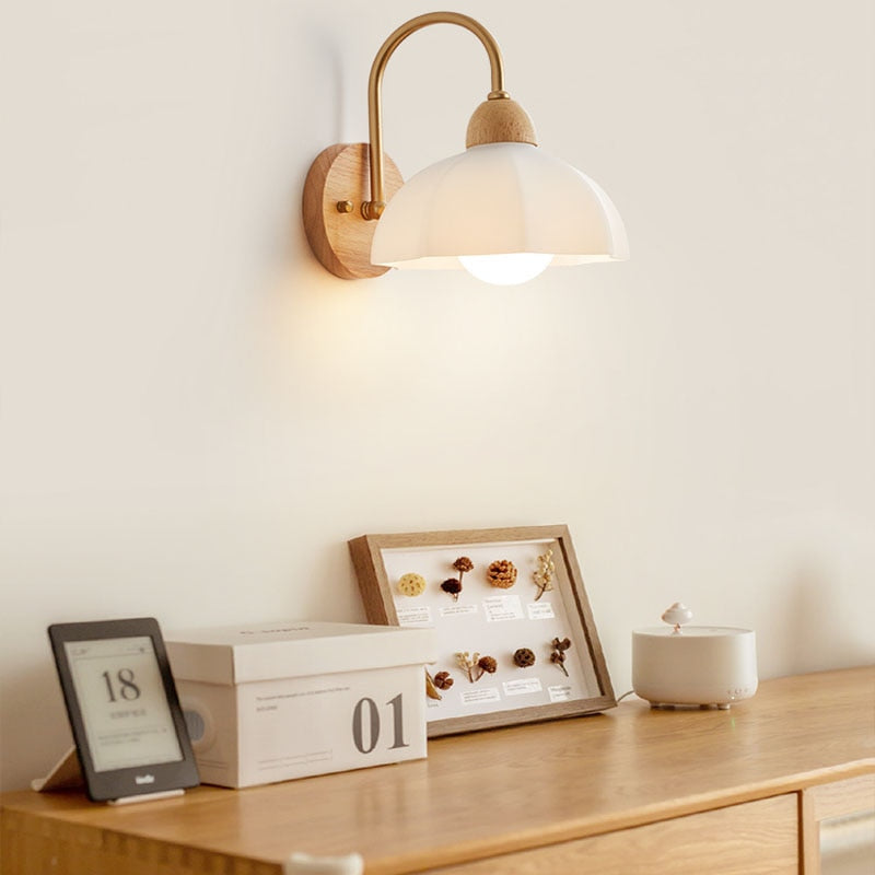 Retro Wooden Sconce Wall Lamp