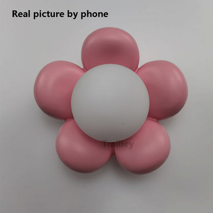 Pink White Flower Wall Sconce