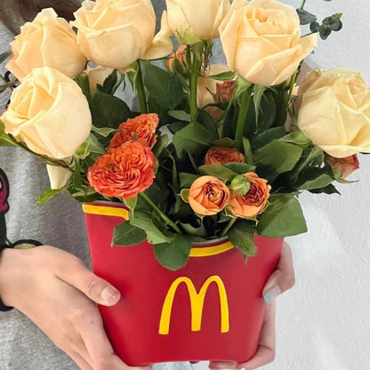 French Fries Shaped Decorative Vase