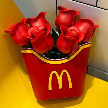 French Fries Shaped Decorative Vase