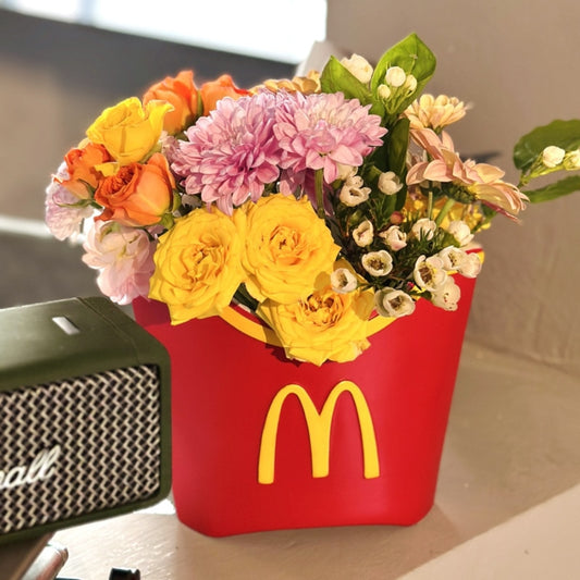 French Fries Shaped Decorative Vase