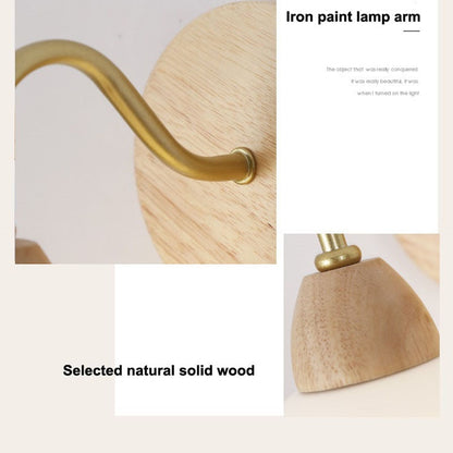 Retro Wooden Sconce Wall Lamp