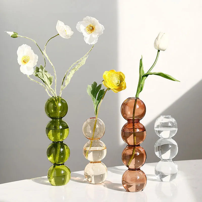 Bubble Decorative Glass Vase