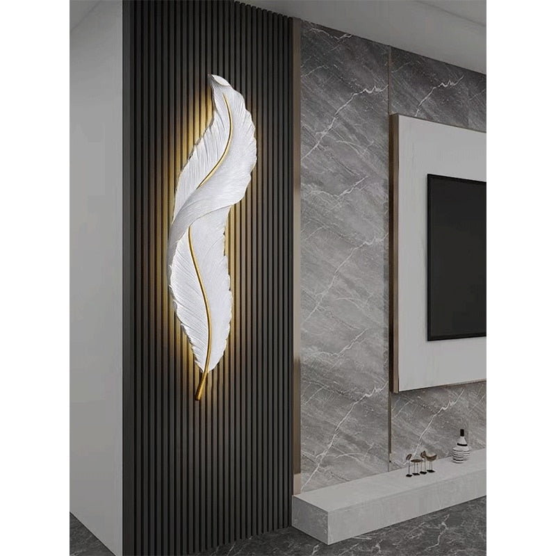 Angelle Feather Shape Wall Lighting