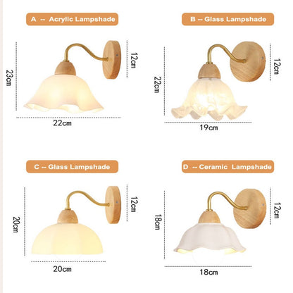 Retro Wooden Sconce Wall Lamp