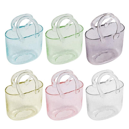 Clear Tote Bag Decorative Vase