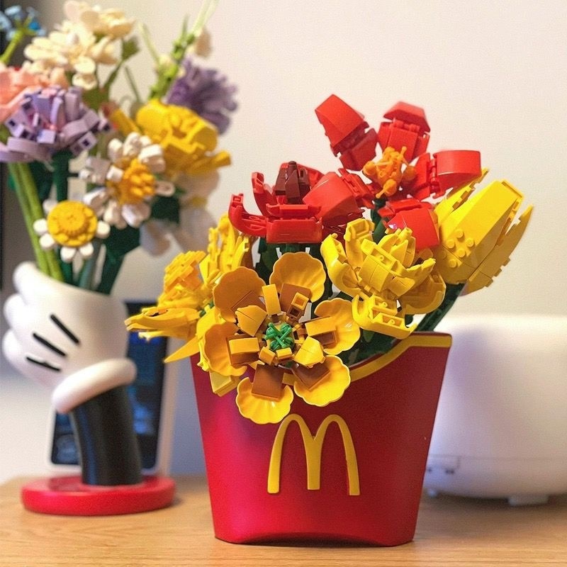 French Fries Shaped Decorative Vase