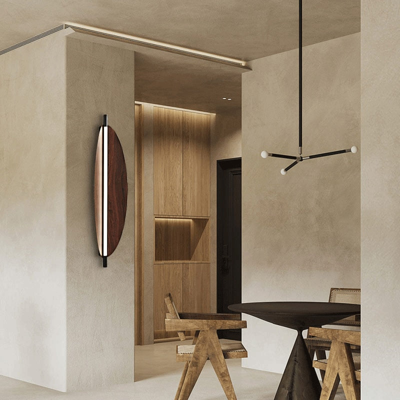 Japandi Long Strip LED Sconce Light