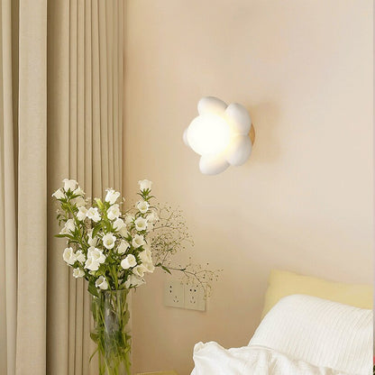 Pink White Flower Wall Sconce