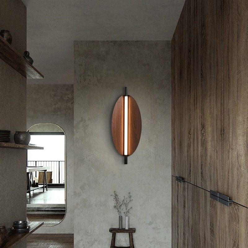 Japandi Long Strip LED Sconce Light