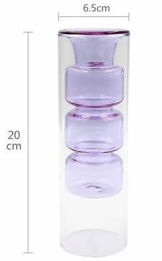 Aella Decorative Colored Flower & Candle Vase - DIVINE DESIGN