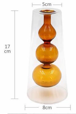 Aella Decorative Colored Flower & Candle Vase - DIVINE DESIGN
